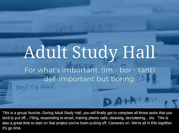 ADHD reWired - Adult Study Hall