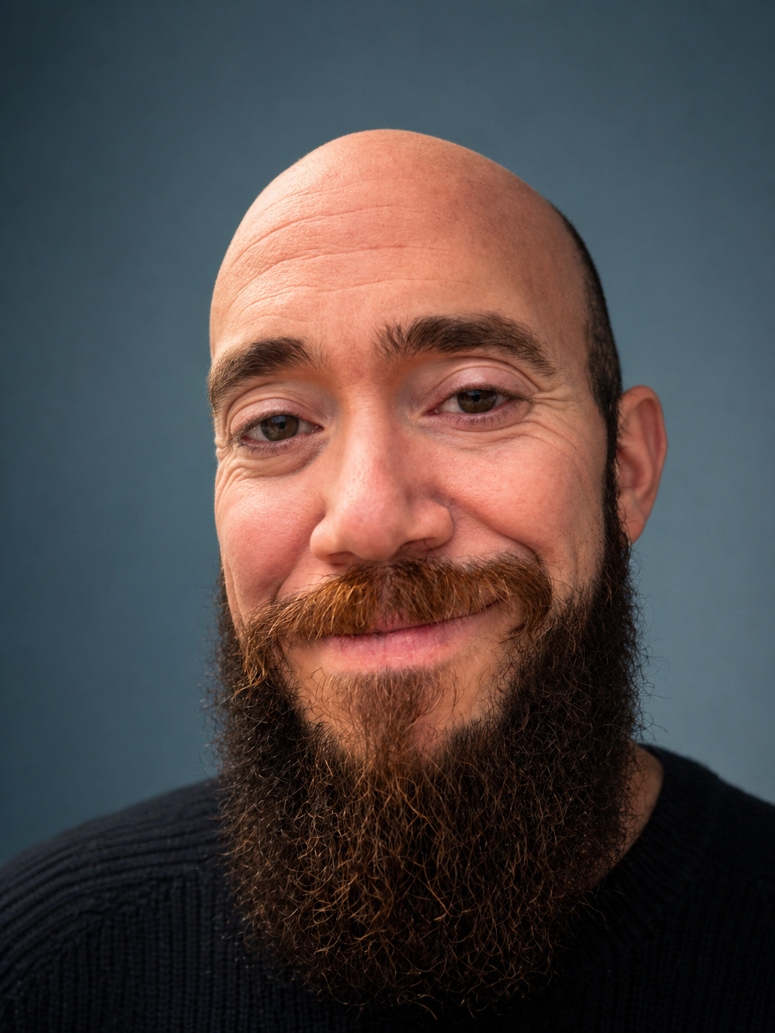 97B55848-FA6F-4739-A890-06CE3A24424E 2 Close-up portrait of bald man with long beard
